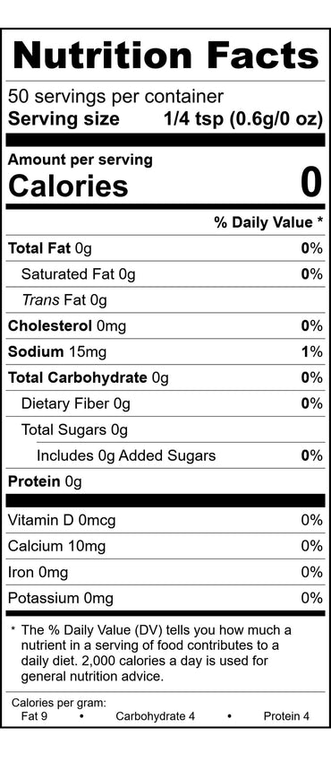 Bleu Cheese Powder - Nutrition Facts
