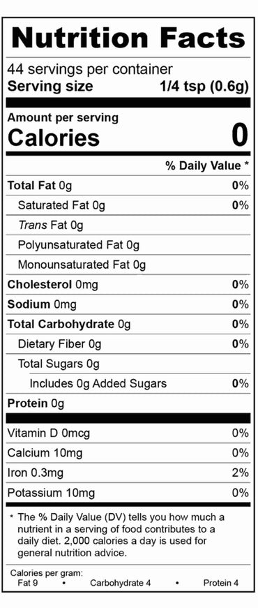 Celery Seed - Nutrition Facts
