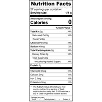 Peach Tea BBQ Seasoning - nutrition facts
