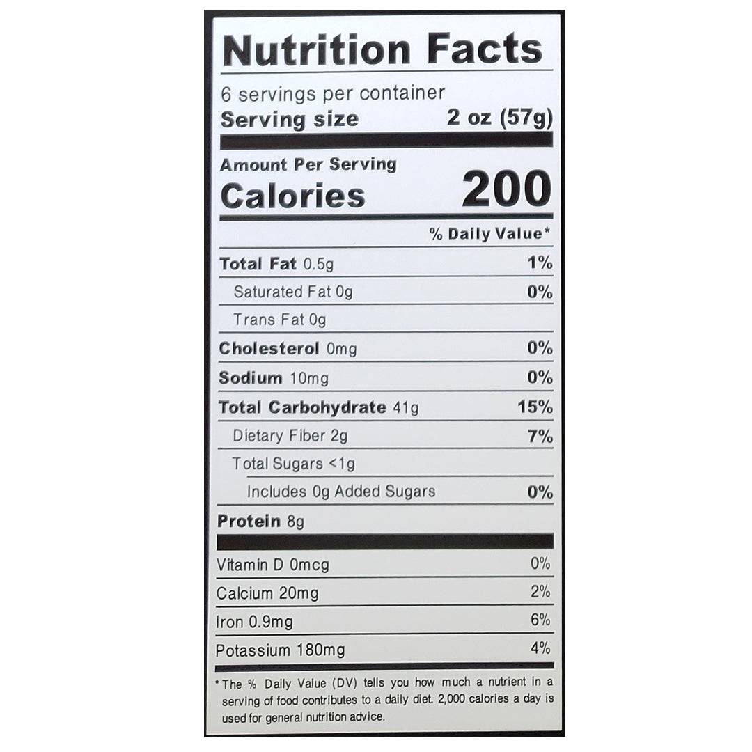 Rainbow Angel Hair Nutrition Facts